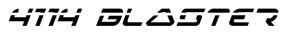 4114 Blaster font