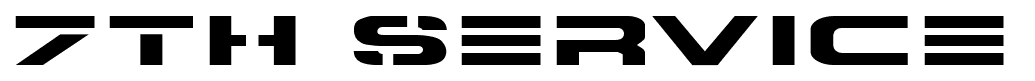 7th Service font