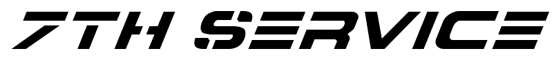7th Service font