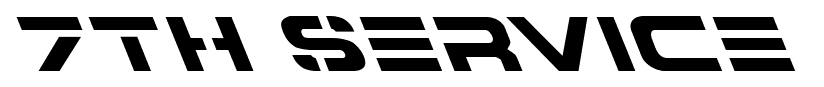 7th Service font