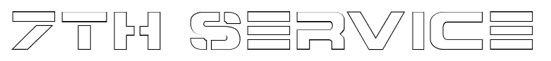 7th Service font