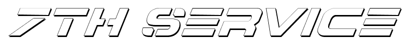 7th Service font