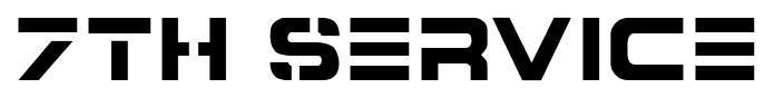 7th Service font