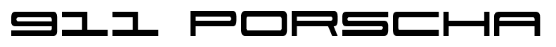 911 Porscha font