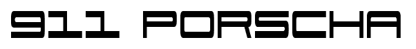 911 Porscha font