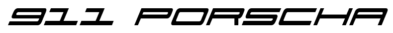 911 Porscha font