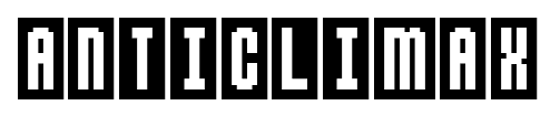 Anticlimax font