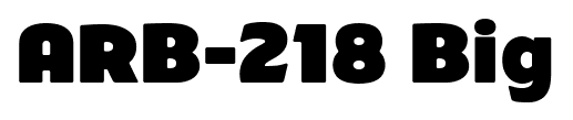 ARB-218 Big&Blunt font