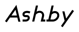 Ashby font