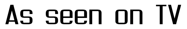 As seen on TV font