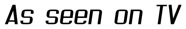 As seen on TV font