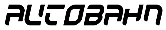 Autobahn font