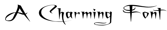 A Charming Font font