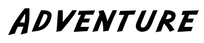 Adventure font