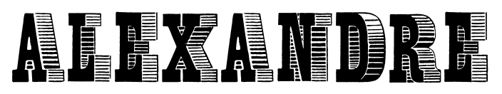 ALEXANDRE font