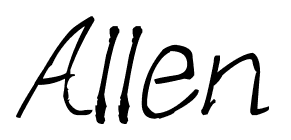 Allen font