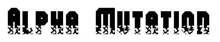 Alpha Mutation font