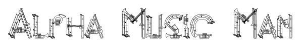 Alpha Music Man font