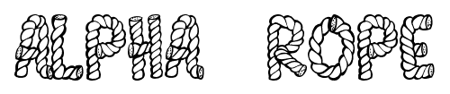 Alpha Rope font
