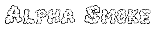 Alpha Smoke font