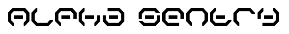 Alpha Sentry font