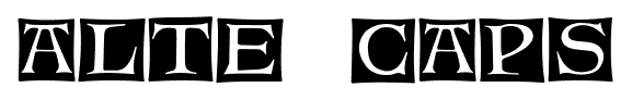 Alte Caps font