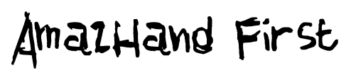 AmazHand First font