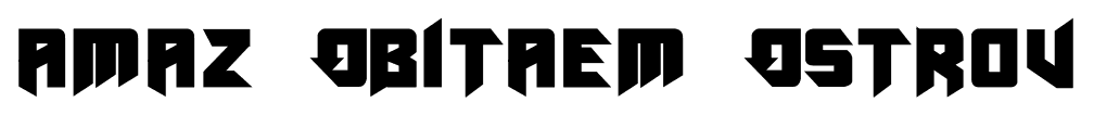 Amaz Obitaem Ostrov font