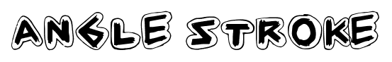 Angle Stroke font