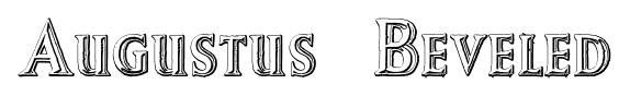 Augustus Beveled font