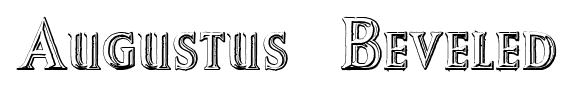 Augustus Beveled font