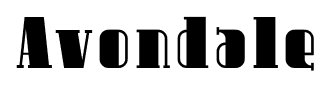 Avondale font