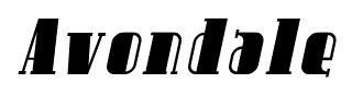 Avondale font