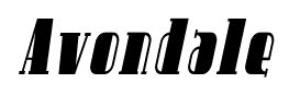 Avondale font