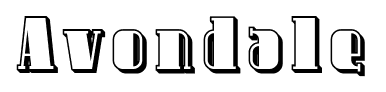 Avondale font