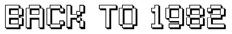 Back to 1982 font