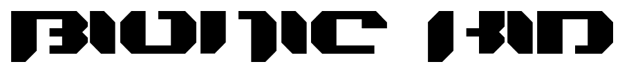 Bionic Kid font