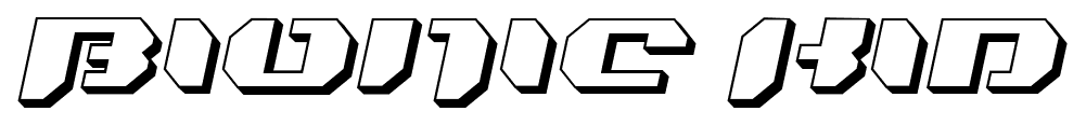 Bionic Kid font