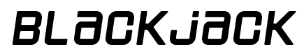 Blackjack font