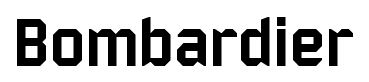 Bombardier font