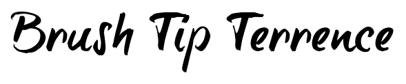 Brush Tip Terrence font