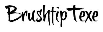 BrushtipTexe font
