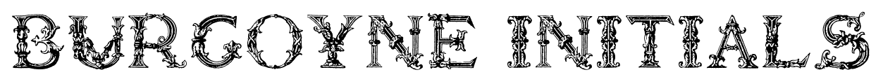 BURGOYNE INITIALS font