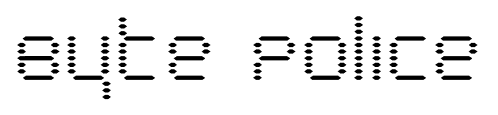 Byte Police font