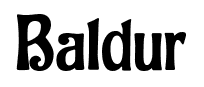 Baldur font