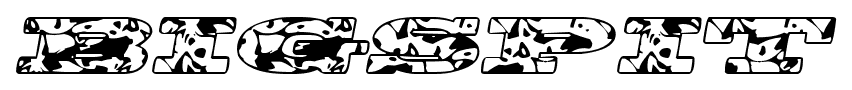 BigSpit font