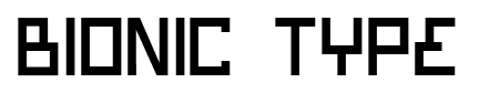 Bionic Type font
