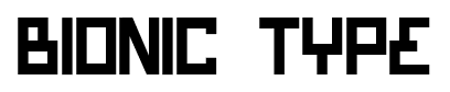 Bionic Type font