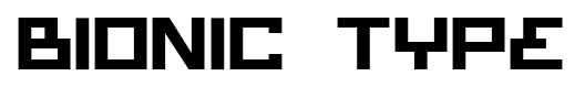Bionic Type font