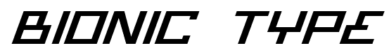 Bionic Type font